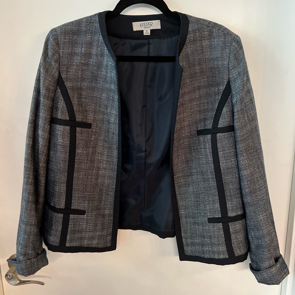 Kasper separates lined navy jacket